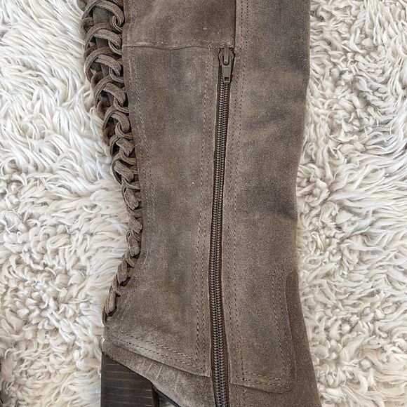Vince Camuto Velvet Dream Verona TOLLA Lace up Over the Knee Boot - Picture 5 of 16